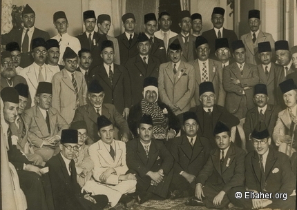 1938 - Arab delegation visiting injured Nahhas Pasha